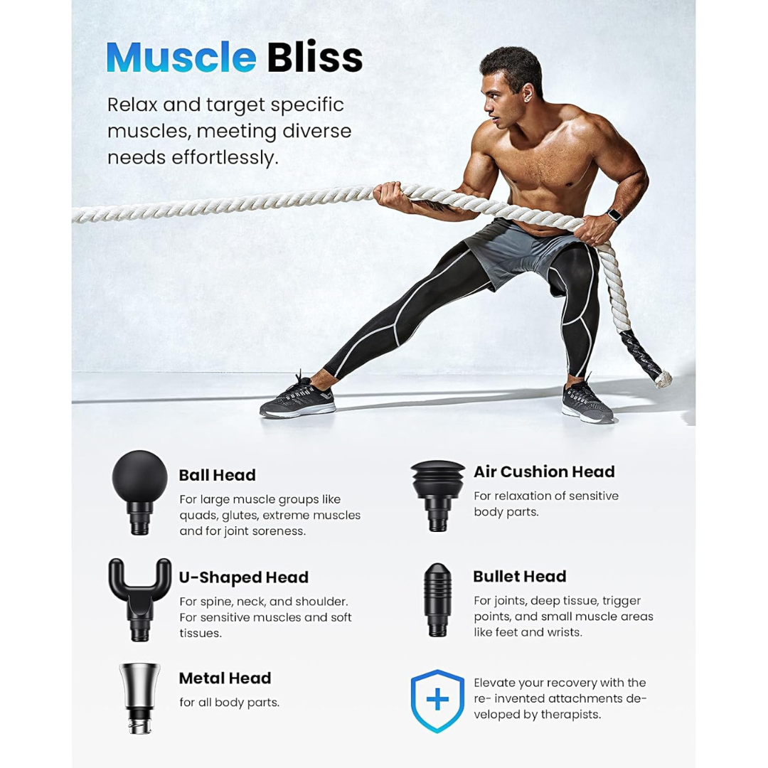 Bob and Brad C2 Max Massage Gun with Metal Head