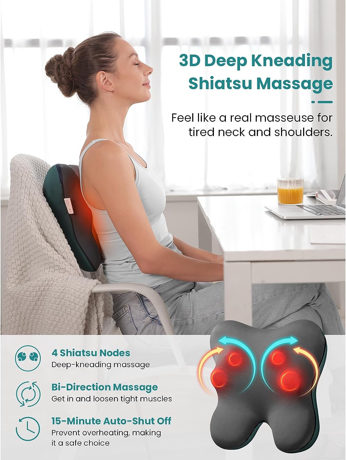 BOB AND BRAD EZBack Massager with Heat