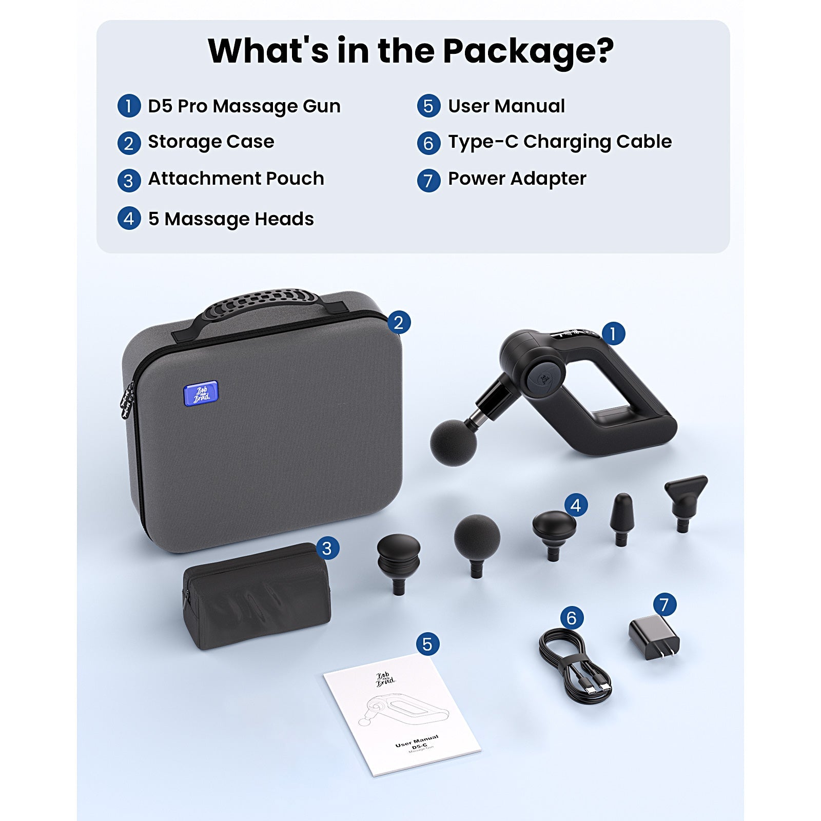 Bob and Brad D5 Pro Massage Gun