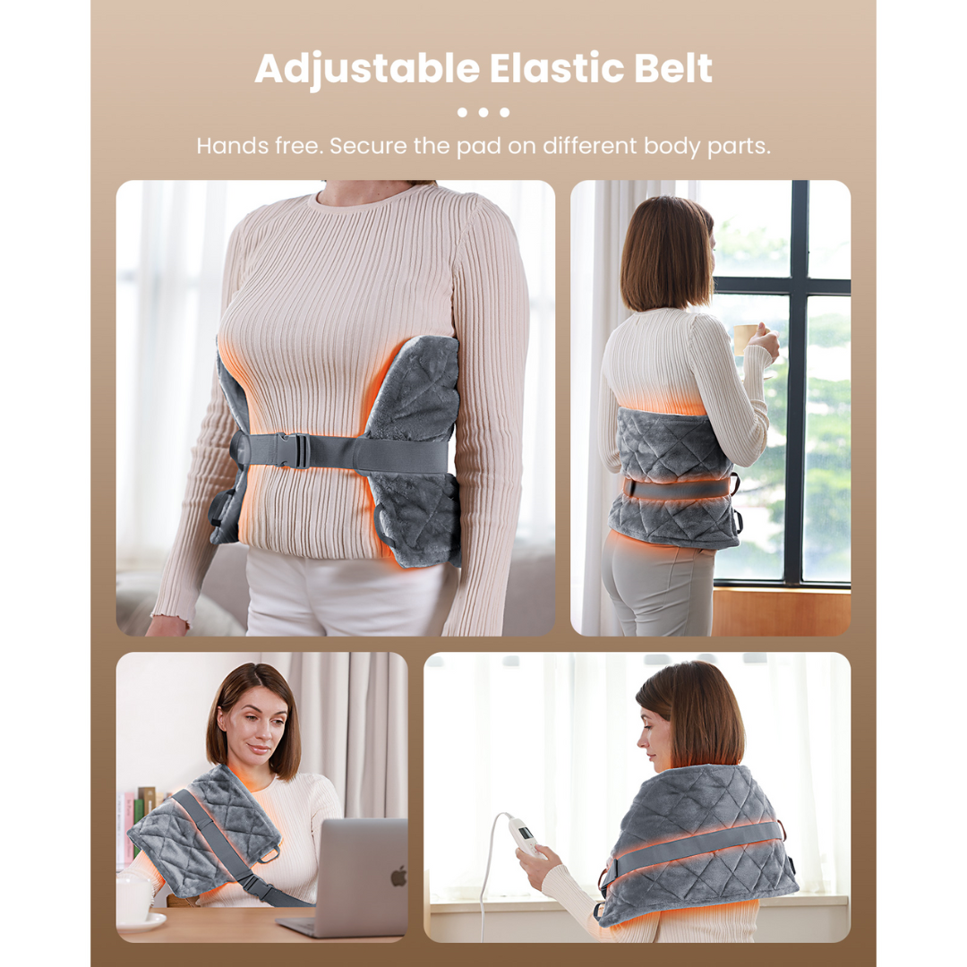 Bob and Brad Weighted Heating Pad- Gray