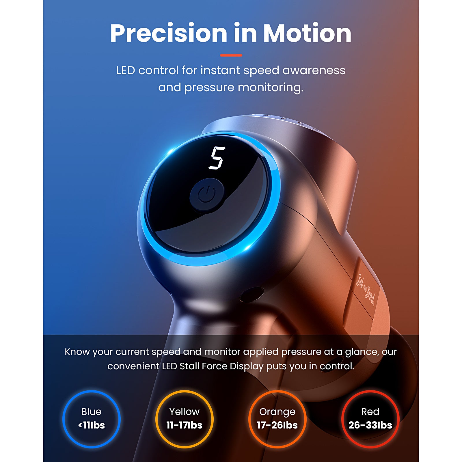 Bob and Brad C2 Pro Massage Gun with Heat and Cold Therapy